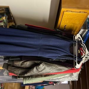 Size 7 dark blue never worn homecoming/prom dress